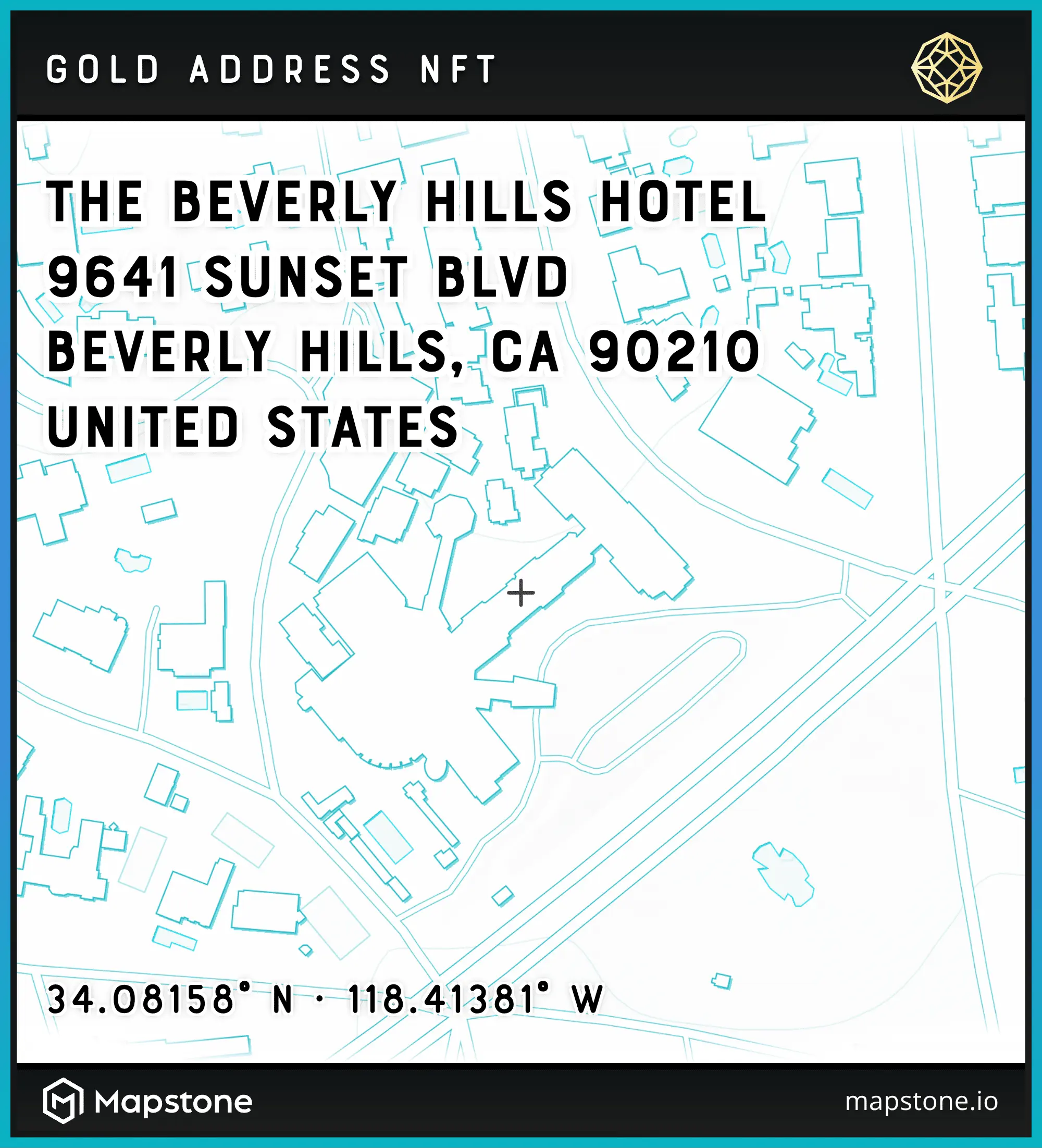 Sample Address NFT for 9641 Sunset Boulevard