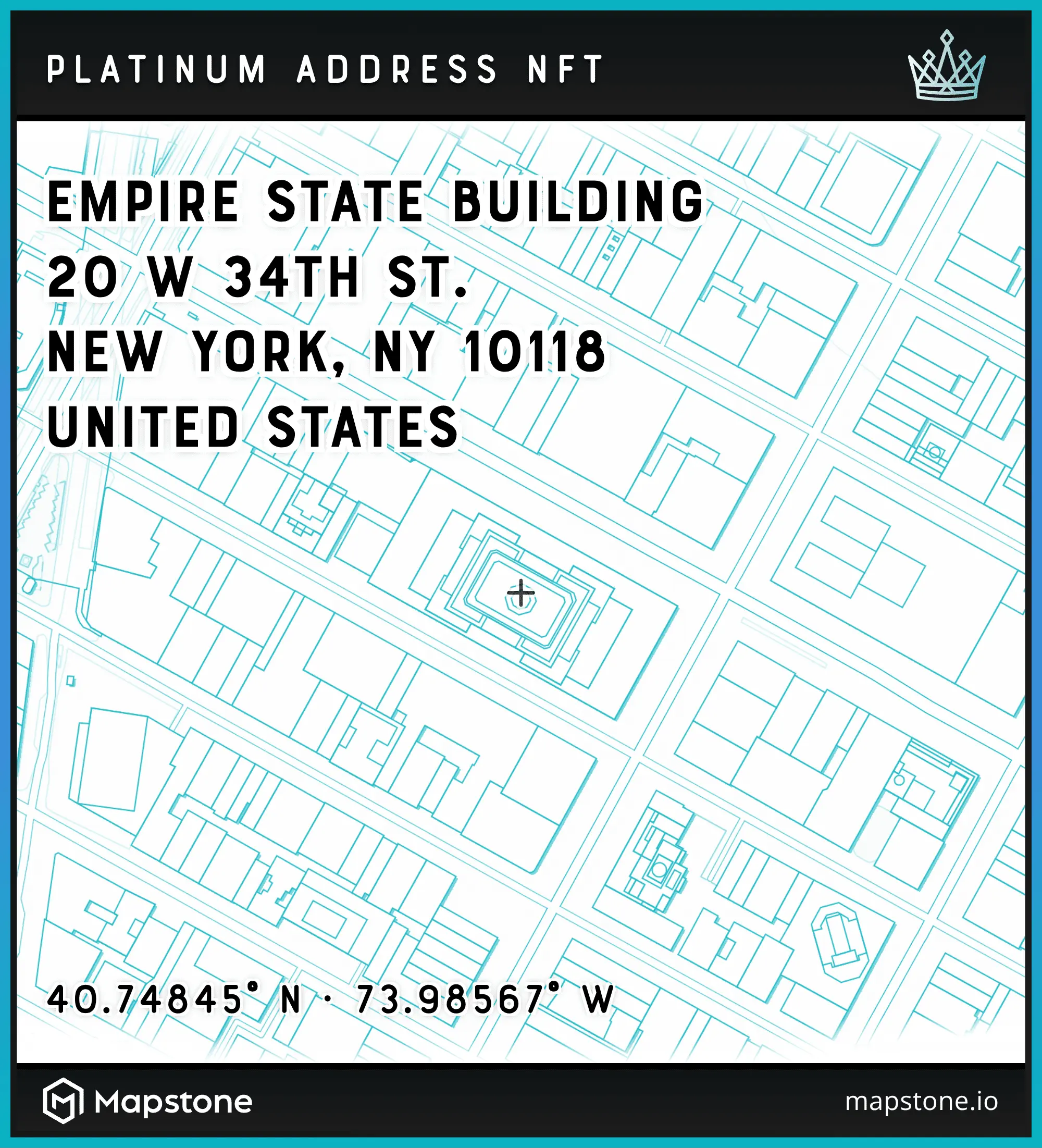 Empire State Building Platinum Address NFT